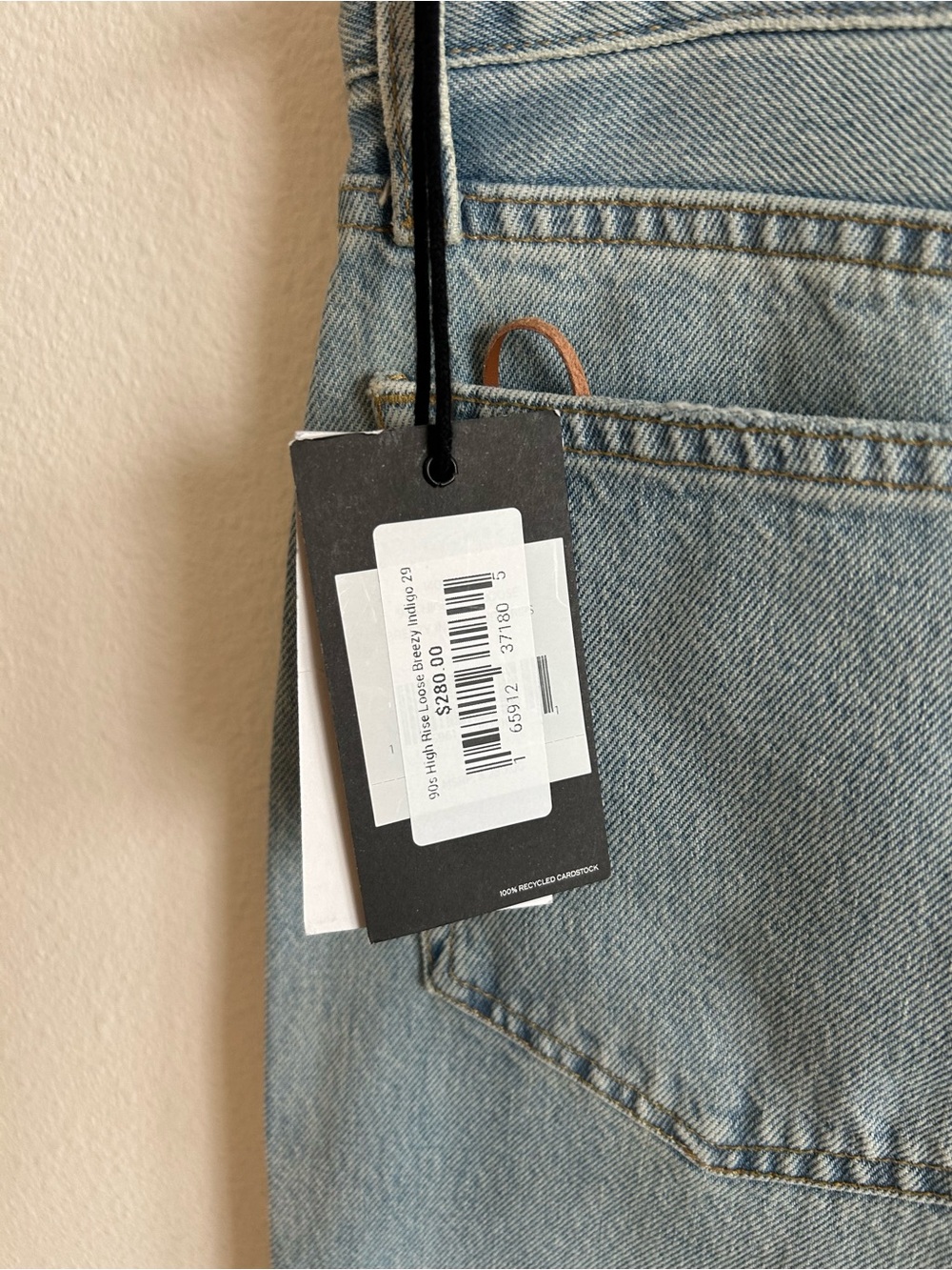 Re/Done Light Blue Distressed Straight-Leg Jeans - Picture 5 of 10